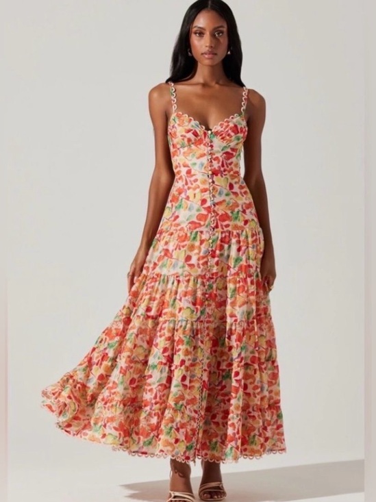 Astr Dresses & Skirts - ASTR the Label Tazia Floral Maxi Dress in a red multi print